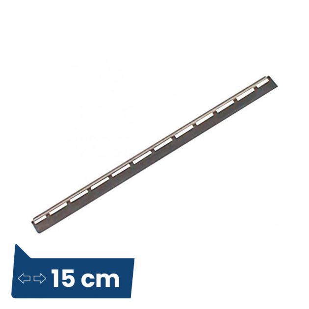 Lame de raclette à vitres en caoutchouc dur barrette inox en S