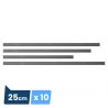 Lame caoutchouc souple pour raclette à vitres- lot de 10