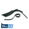 Lot de 5 rouleaux de lames de rechange en caoutchouc souple pour raclette