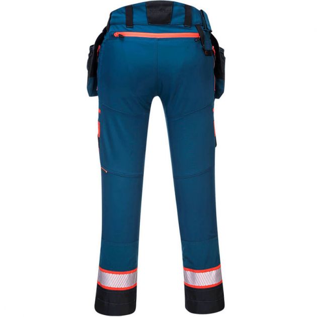 Pantalon à poche de holster DX4détachable pour femmes bleu