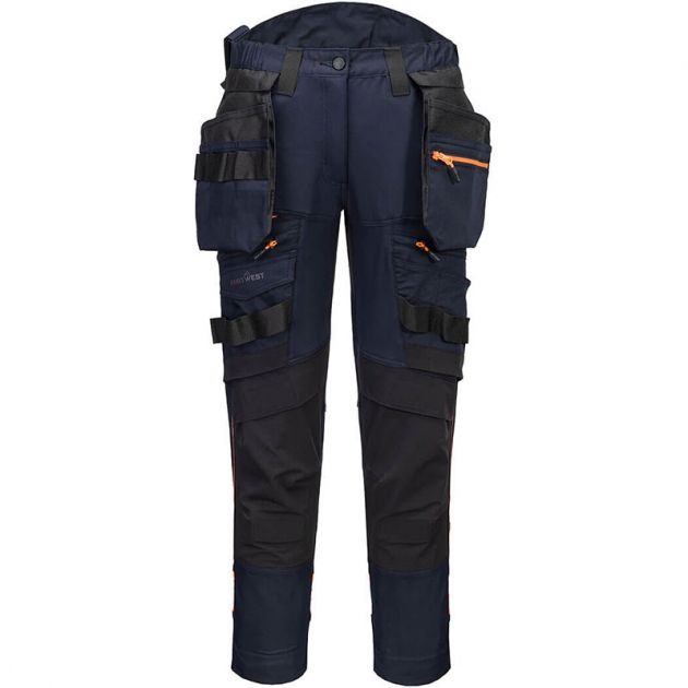 Pantalon à poche de holster DX4détachable pour femmes bleu marine