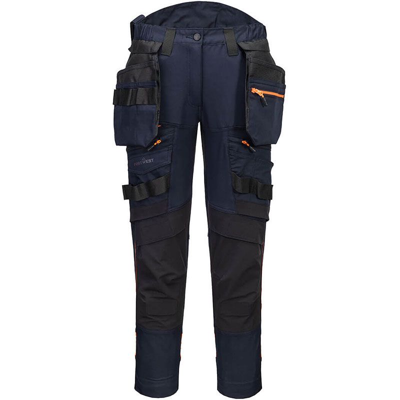 Pantalon à poche de holster DX4détachable pour femmes bleu marine