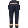 Pantalon à poche de holster DX4détachable pour femmes bleu marine