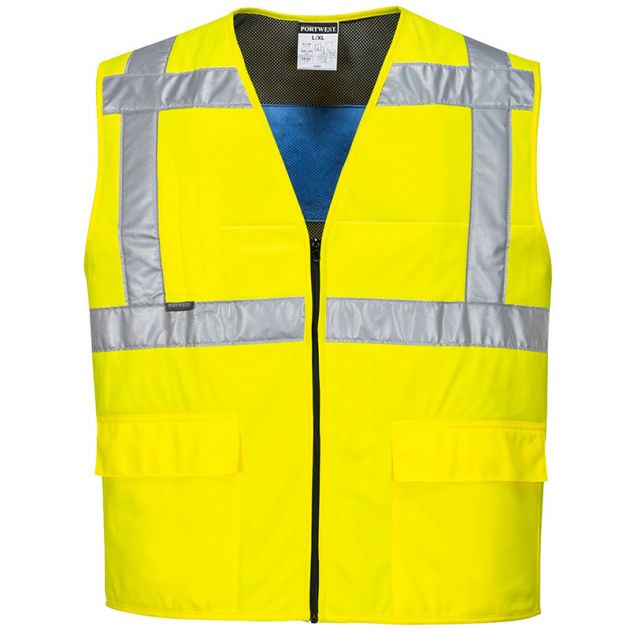 Gilet HV rafraîchissant jaune