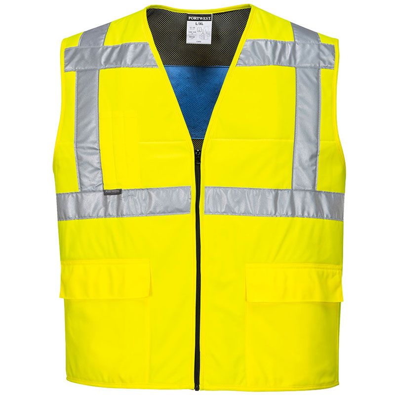 Gilet HV rafraîchissant jaune