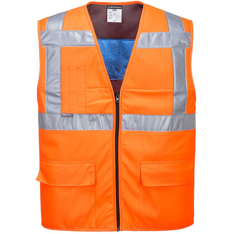 Gilet HV rafraîchissant orange