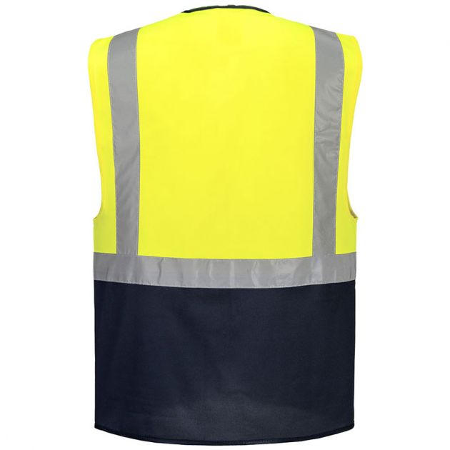 Gilet Executive Warsaw jaune bleu marine