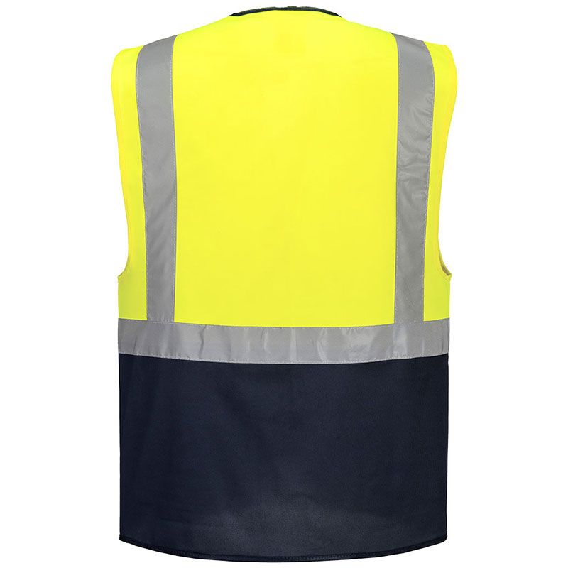 Gilet Executive Warsaw jaune bleu marine