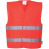 Gilet Double bande rouge