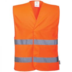 Gilet Double bande orange