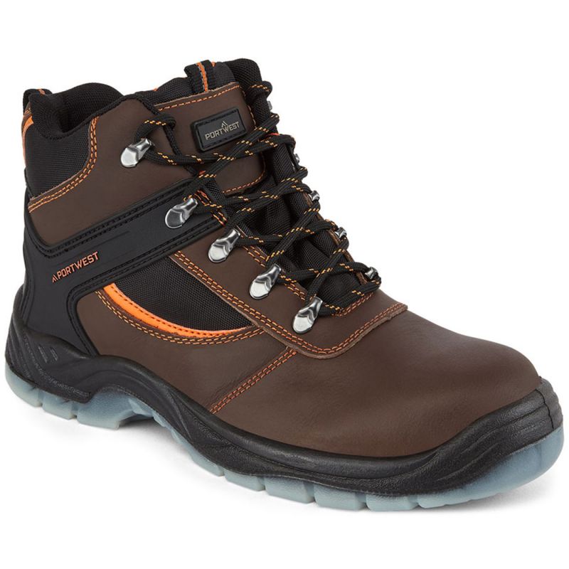 Brodequin Mustang Steelite S3 marron