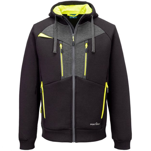 Sweat à capuche zippé DX4 noir