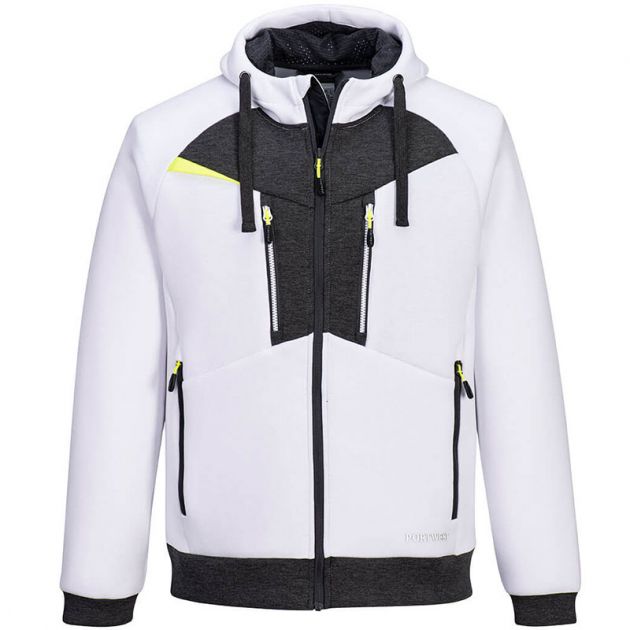 Sweat à capuche zippé DX4 blanc