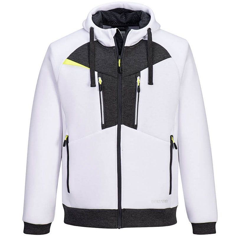 Sweat à capuche zippé DX4 blanc