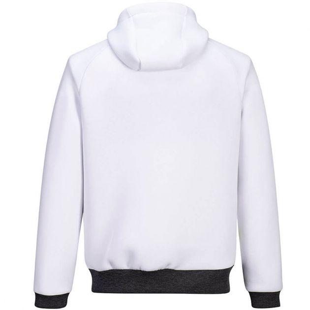 Sweat à capuche zippé DX4 blanc