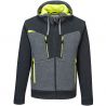 Sweat à capuche zippé DX4 gris