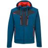 Sweat à capuche zippé DX4 bleu