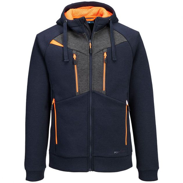 Sweat à capuche zippé DX4 bleu marine