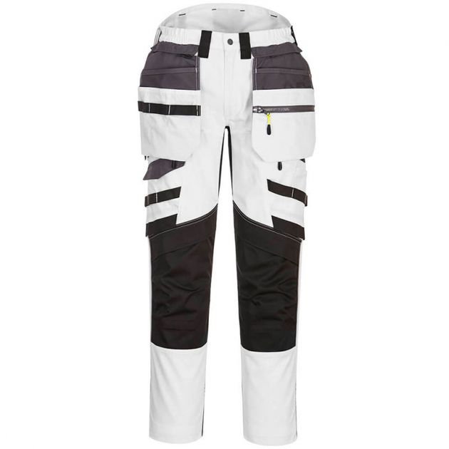 Pantalon DX4 poches flottantes démontables blanc