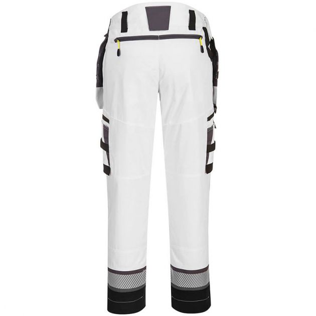 Pantalon DX4 poches flottantes démontables blanc