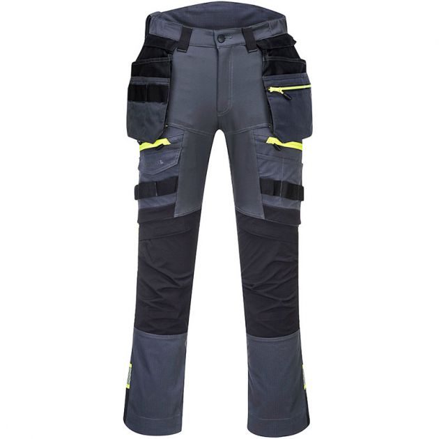Pantalon DX4 poches flottantes démontables gris