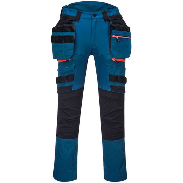 Pantalon DX4 poches flottantes démontables bleu