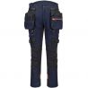 Pantalon DX4 poches flottantes démontables bleu marine