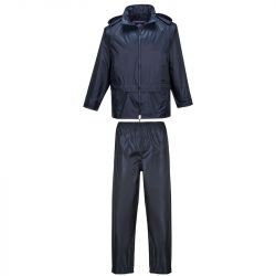 Ensemble de pluie professionnel bleu
