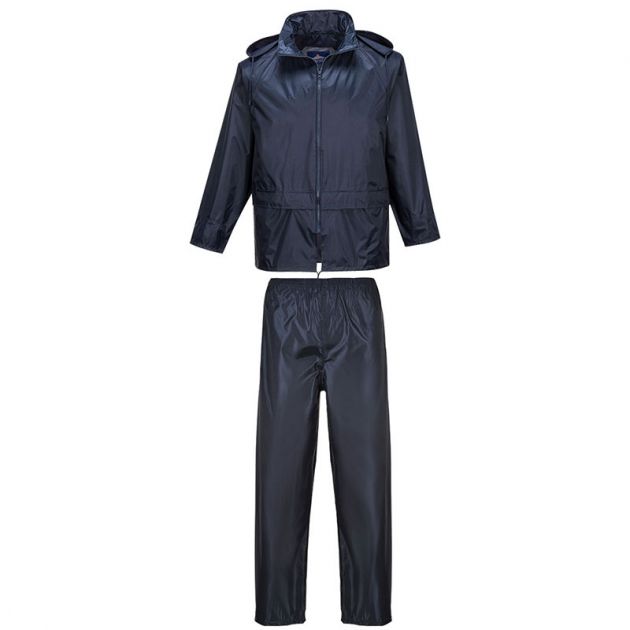 Ensemble de pluie professionnel bleu