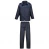 Ensemble de pluie professionnel bleu