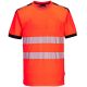 T shirt de travail​ haute visibilité rouge et noir PW3