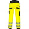 Pantalon de travail jaune haute visibilité PW3 noir