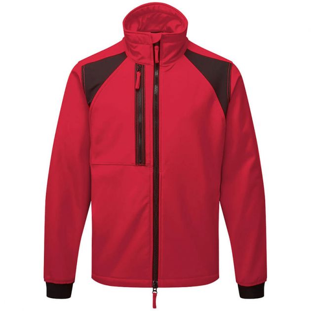 Veste de travail softshell 2 Couches WX2 rouge