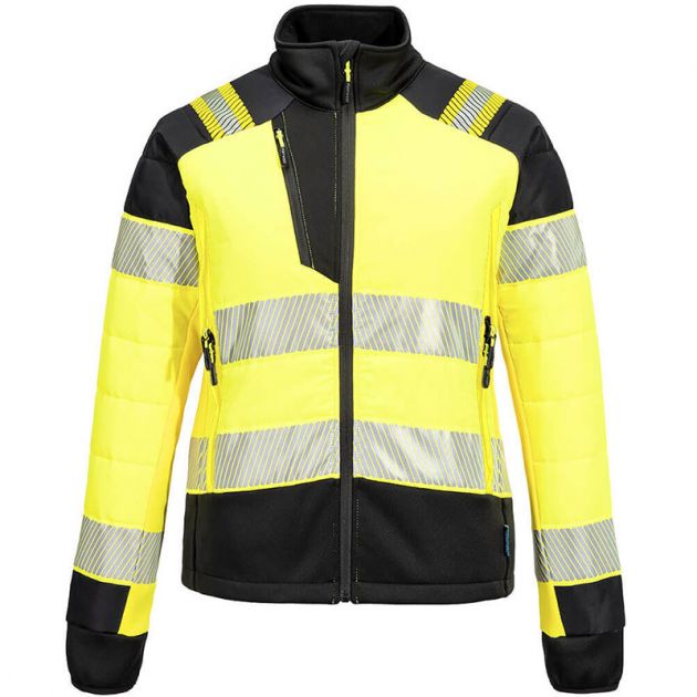 Veste Baffle hybride HV pour femme PW3 jaune
