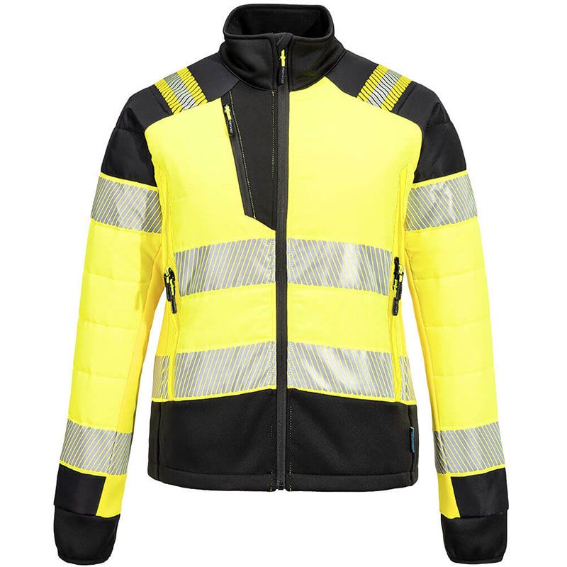 Veste Baffle hybride HV pour femme PW3 jaune