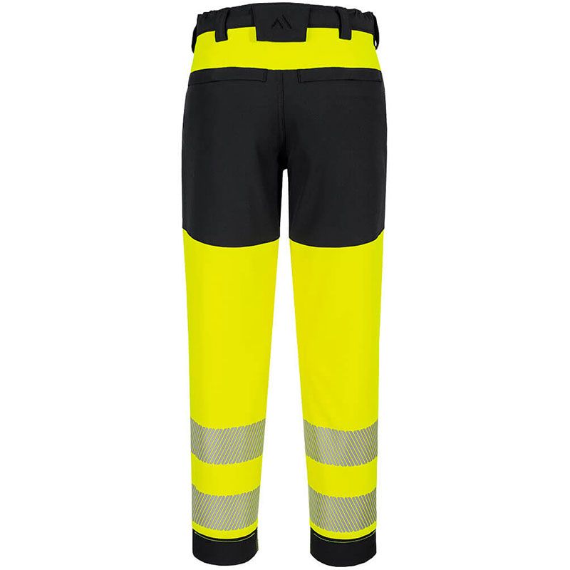 Pantalon stretch HV femme PW3 jaune