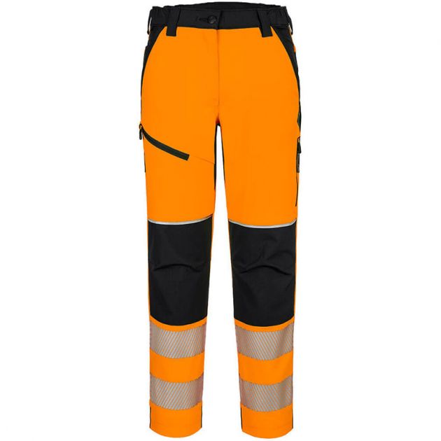 Pantalon stretch HV femme PW3 orange