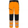 Pantalon stretch HV femme PW3 orange