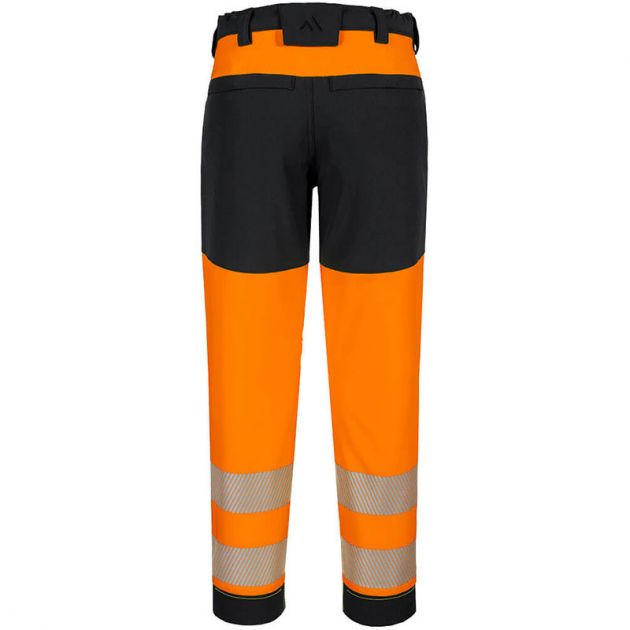 Pantalon stretch HV femme PW3 orange