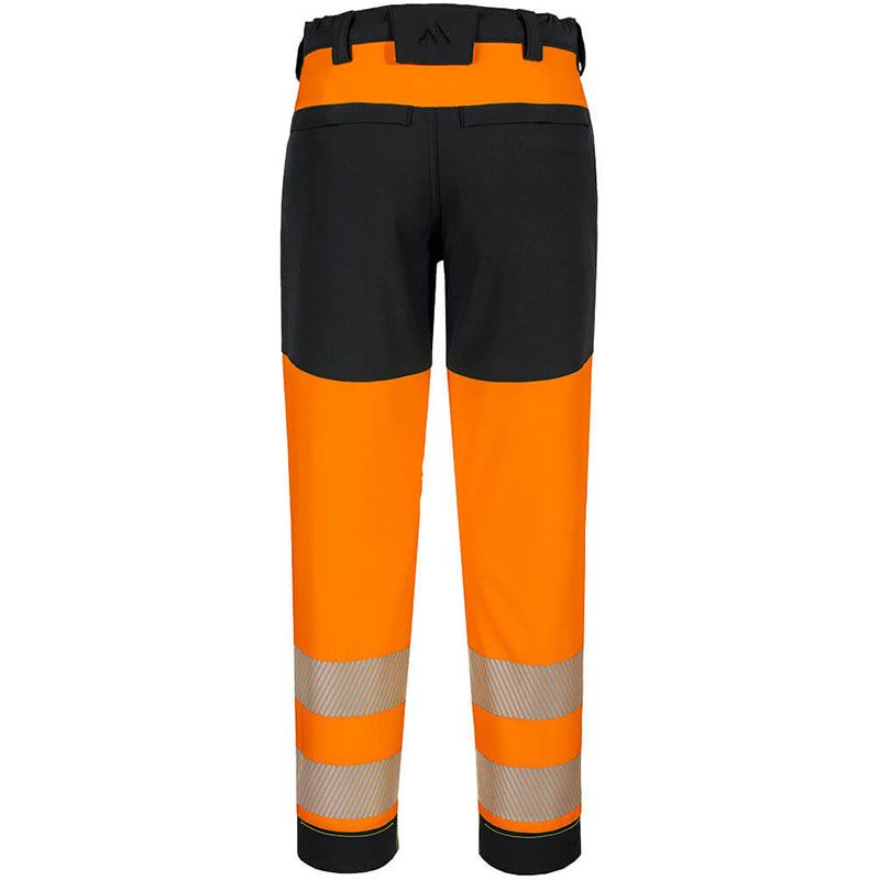 Pantalon stretch HV femme PW3 orange