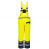 Cotte bicolore matelassée jaune