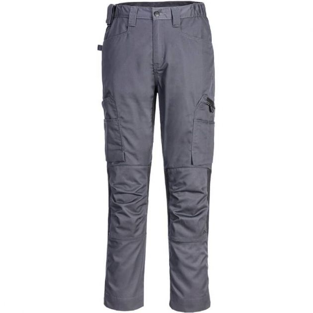 Pantalon de travail cargo stretch WX2 Portwest gris