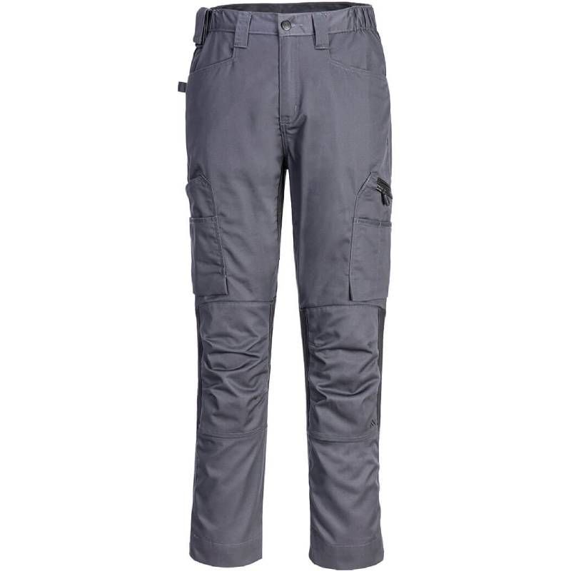 Pantalon de travail cargo stretch WX2 Portwest gris