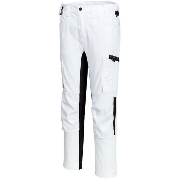 Pantalon de travail cargo stretch WX2 Portwest blanc