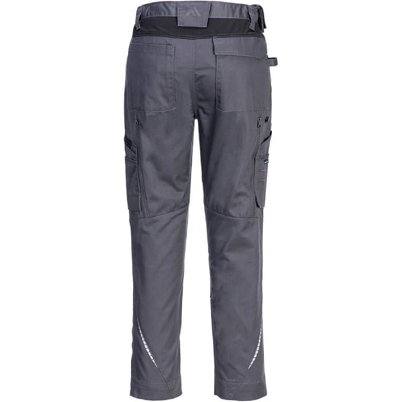 Pantalon de travail cargo stretch WX2 Portwest gris