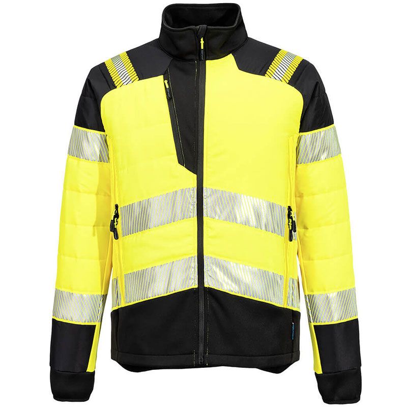 Veste hybride baffle HV PW3 jaune