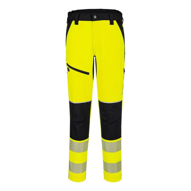 Pantalon stretch HV PW3 jaune