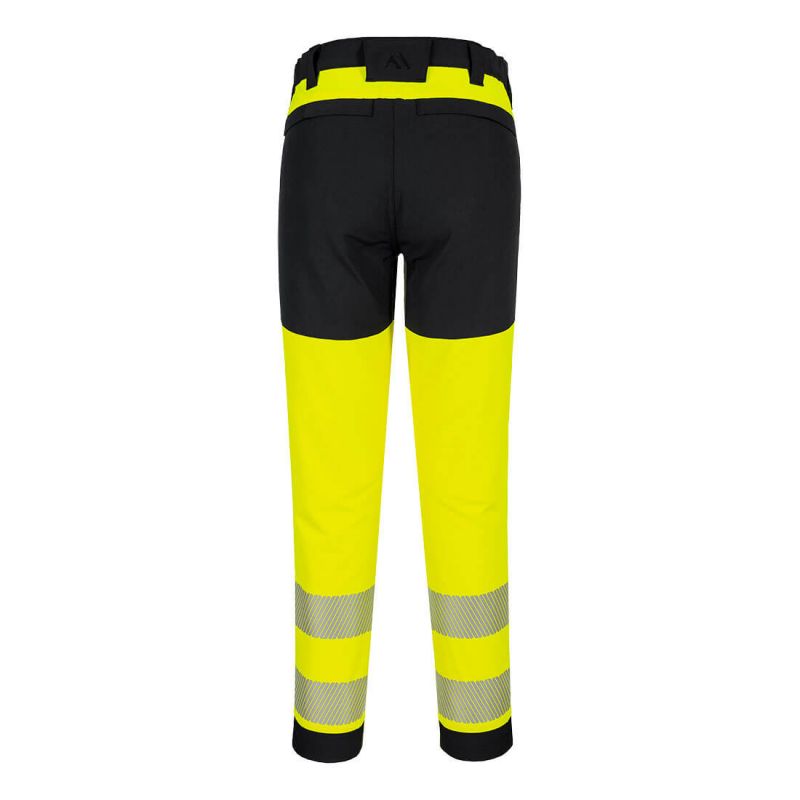 Pantalon stretch HV PW3 jaune