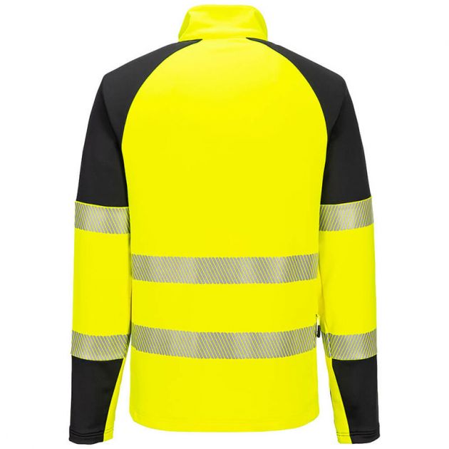 PW3 Hi-Vis Sweatshirt Zippé jaune