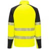 PW3 Hi-Vis Sweatshirt Zippé jaune